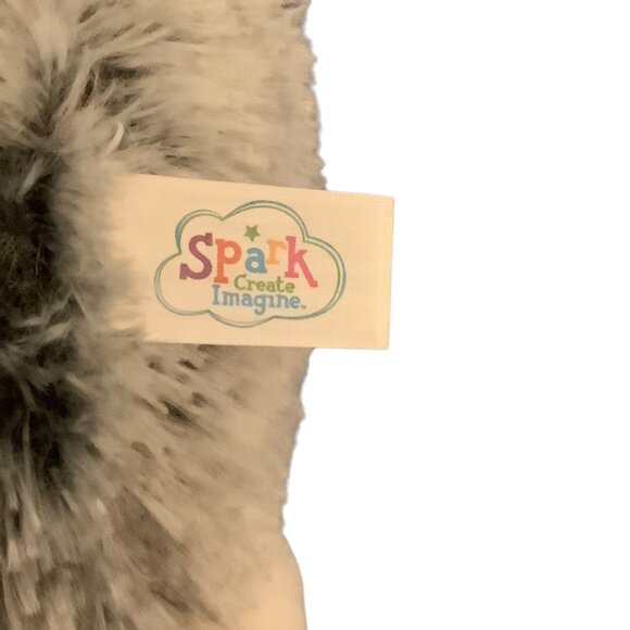 Spark Create Imagine Gray Plush Elephant Lovey Toy 11” Rattle Stuffed Animal - Picture 3 of 5